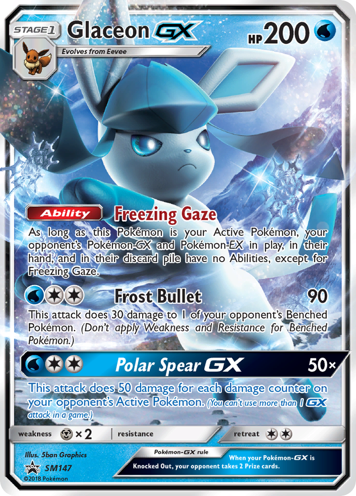 Sun & Moon Promo Glaceon GX #147